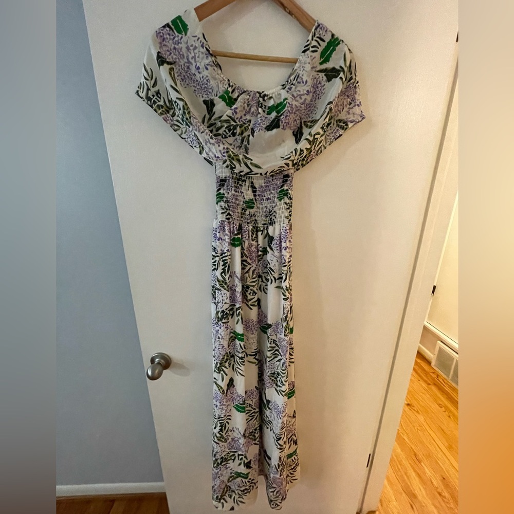 Plum Pretty Sugar beautiful spring off the shoulder dress